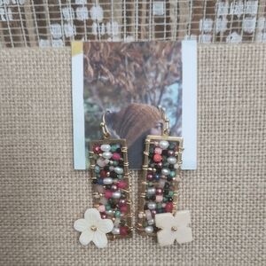 NWT Handmade Beaded Earrings